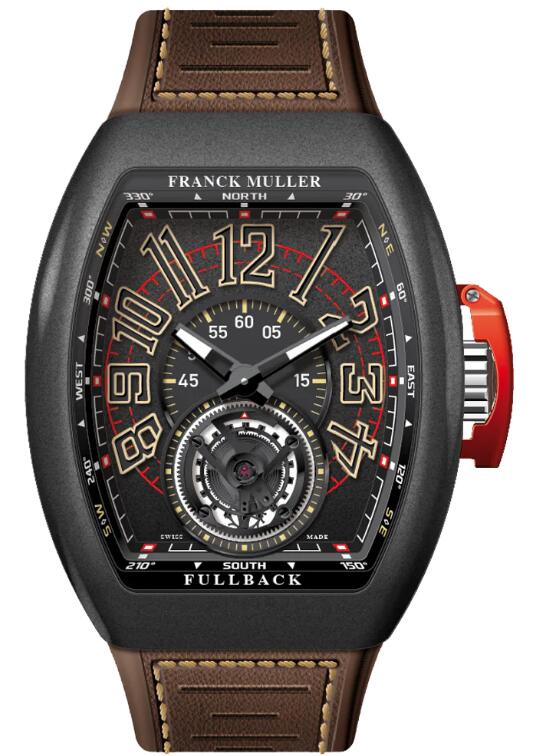 Review Franck Muller Vanguard Fullback Tourbillon Replica Watch V 45 T DT LCK (BN) (TTNRMC) (NR. NR SB) - Click Image to Close